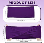 Pack of 25 Spandex Chair Sashes Without Slider Buckles - Cadbury Purple, alternate view 3