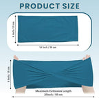 Pack of 25 Spandex Chair Sashes Without Slider Buckles - Dark Teal, alternate view 3