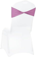 Pack of 25 Spandex Chair Sashes Without Slider Buckles - Dusty Pink, alternate view 6