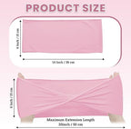 Pack of 25 Spandex Chair Sashes Without Slider Buckles - Pink in Pink, alternate view 3