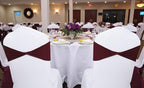 Pack of 50 Spandex Chair Sashes Without Slider Buckles - Burgundy, alternate view 2