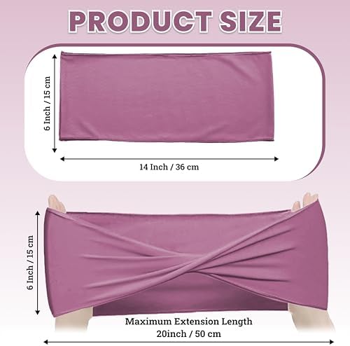 Pack of 50 Spandex Chair Sashes Without Slider Buckles - Dusty Pink, alternate view 3