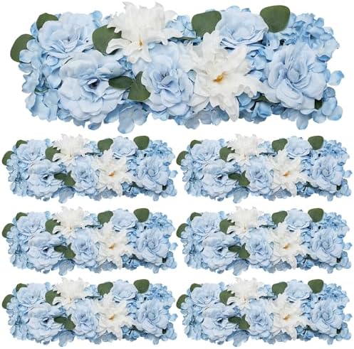 Pack of 6 Wedding Arch Decorations, 18 inch Artificial Flower Table Centerpieces Floral Arrangement for Wall