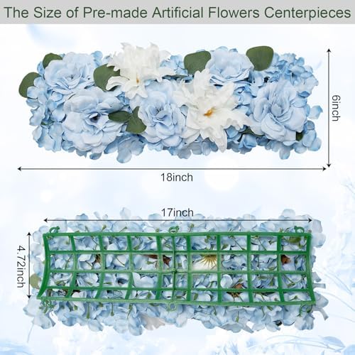 Pack of 6 Wedding Arch Decorations, 18 inch Artificial Flower Table Centerpieces Floral Arrangement for Wall, alternate view