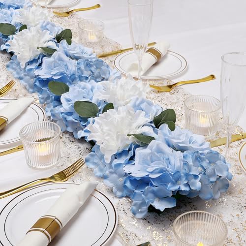 Pack of 6 Wedding Arch Decorations, 18 inch Artificial Flower Table Centerpieces Floral Arrangement for Wall, alternate view