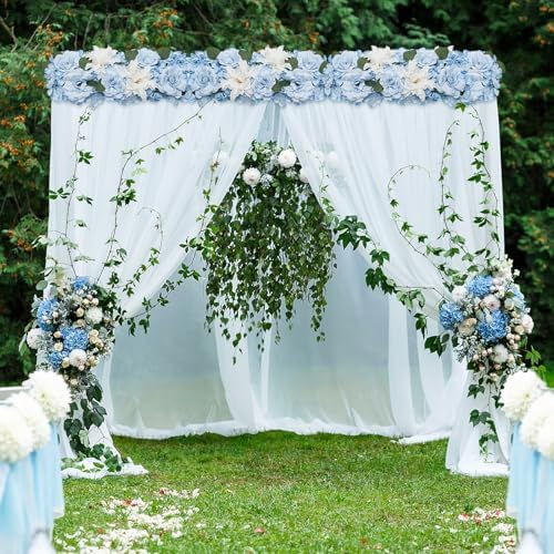 Pack of 6 Wedding Arch Decorations, 18 inch Artificial Flower Table Centerpieces Floral Arrangement for Wall, alternate view