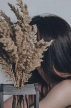 Pampas Grass Decor, Natural Dry Pampas Grass Small, Short Pampass Bulk for Farmhouse, Wall, Kitchen, Bedroom, alternate view