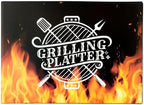Papa Melamine Grill Platter Gift, Barbecue White Oval Serving Tray in 14 × 10 × 0.4 inches in White, alternate view 6