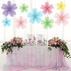 Paper Fans Party Decorations Pastel Party Decorations Pack of 9, alternate view 6