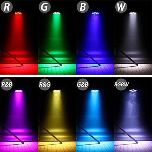 Par Lights 18LED Stage Lights, U`King RGBW 4in1 216W Uplight Stage Lighting Effect by DMX and Sound Activated, alternate view