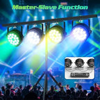 Par Lights LED Stage Lights, U`King 12Wx18 RGBW Uplight Stage Lighting Effect by DMX and Sound Activated Control, alternate