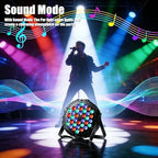 Par Lights Stage Lights Uplights LED RGB Lighting DMX512 Sound Activation Multiple Lighting Modes Party Light, alternate view