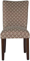 Parsons Dining Chair - Blue & Brown Damask (Single Pack) in Single Pack in Brown Damask