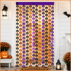 Party Decorations, 2 PCS Pumpkin Metallic Foil Fringe Curtain in 3.3 X 6.6 Ft in Purple, alternate view 5