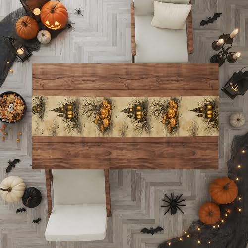 Party Decorations - Pumpkin Castle Table Runner, alternate view 6
