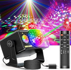 Party Lights, DJ Disco Light Disco Ball Light Sound Activated Strobe Stage Lights for Parties Birthday Christmas