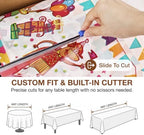 Party Plastic Tablecloth Roll, 54'' X 300' Plastic Table Cloth Disposable, alternate view 2