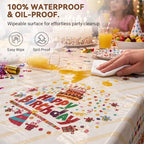 Party Plastic Tablecloth Roll, 54'' X 300' Plastic Table Cloth Disposable, alternate view 5