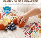 Party Plastic Tablecloth Roll, 54'' X 300' Plastic Table Cloth Disposable, alternate view 7