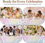 Party Plastic Tablecloth Roll, 54IN x 300FT Disposable Table Cover in 54" x 3600" (Rectangular) in Colorramp, alternate view