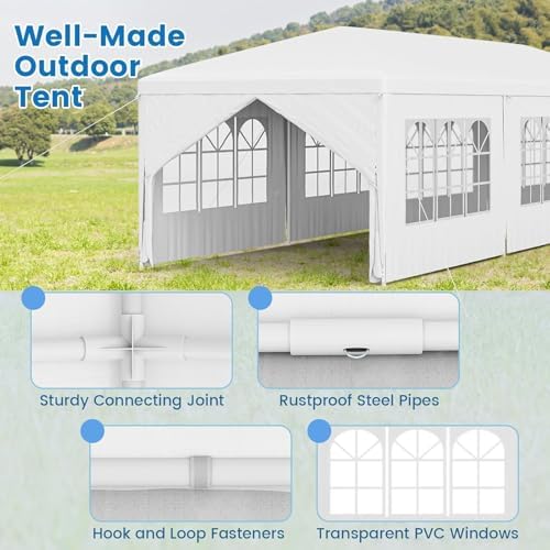 Party Tent, 10' x 30' Event Canopy Tent, alternate view 6