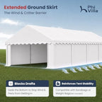 Party Tent 16x26ft, Large Commercial Heavy Duty Event Canopy in 16x26ft, alternate view 7