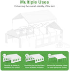 Party Tent 20’ x 26’ Outdoor Canopy Tent w/Removable Sidewall, alternate view 4