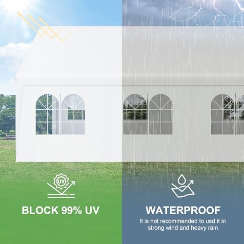 Party Tent 20’ x 26’ Outdoor Canopy Tent w/Removable Sidewall, alternate view 5