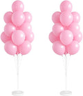 Pastel Balloon Column Kit with Base and Pole for DIY Decor in Light Pink
