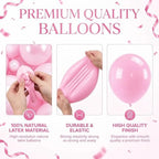 Pastel Balloon Column Kit with Base and Pole for DIY Decor in Light Pink, alternate view 6