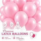 Pastel Balloon Column Kit with Base and Pole for DIY Decor in Light Pink, alternate view 7