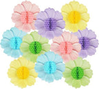 Pastel Party Decorations Honeycomb Paper Flowers Decor