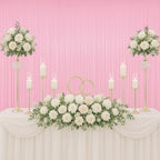Pastel Pink Foil Fringe Backdrop Curtains, 3.3x8.2ft, 3 Pack in 3.3x8.2ft, alternate view 7