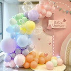 Pastel Rainbow Balloon Arch Garland Kit, 155Pcs Multicolor Macaron Balloons for Birthday Party Baby Shower, alternate view 2