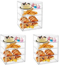 Pastry Display Case, Bread Box for Kitchen Countertop, 4-Layer Adjustable Bread Box, Large Capacity Bread