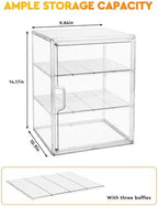 Pastry Display Case, Bread Box for Kitchen Countertop, 4-Layer Adjustable Bread Box, Large Capacity Bread, alternate view 3