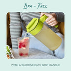 Patented and Airtight Pitcher Made in the USA, BPA Free, Black, 64 Ounces (Pack of 2) in Black, alternate view 6