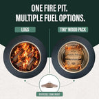 Patio 25-Inch Smokeless Outdoor Wood Burning Fire Pit with Cover, alternate view 5