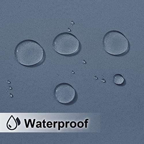 Patio Curtain for Outdoor Waterproof, Rustproof Ring Top Blackout Thermal Insulated Light/Heat/Sound Blocking, alternate view
