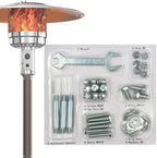 Patio Heater Replacement Parts Bolt Hardware Kit, Replacement Bolt & Nut Set Used to Assemble Patio Heater