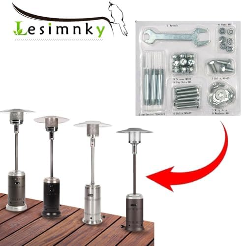 Patio Heater Replacement Parts Bolt Hardware Kit, Replacement Bolt & Nut Set Used to Assemble Patio Heater, alternate view 5