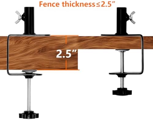 Patio Light Poles for String Lights, 4FT 8 Pack Deck Poles for String Lights with Fence-Friendly Clamps, String, alternate