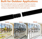Patio Light Poles for String Lights, 4FT 8 Pack Deck Poles for String Lights with Fence-Friendly Clamps, String, alternate