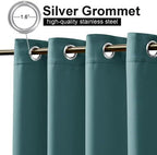 Patio Outdoor Curtain Waterproof, Thermal Insulated Rustproof Grommet Blackout Indoor Outdoor Gazebo, alternate view 2