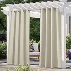 Patio Privacy Screen 72 inch Long, Outdoor Waterproof Curtain, All Weather Outside Thermal Insulated Shades for