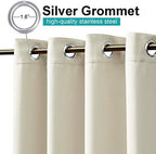 Patio Privacy Screen 72 inch Long, Outdoor Waterproof Curtain, All Weather Outside Thermal Insulated Shades for, alternate