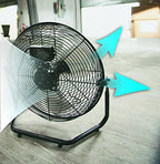 Patton PUF1810C-BM 18-Inch High Velocity Fan, Black in Black, alternate view 4