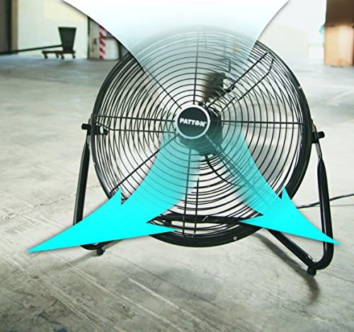 Patton PUF1810C-BM 18-Inch High Velocity Fan, Black in Black, alternate view 5