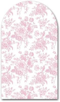 Peach Pink Floral Arched Backdrop Covers Double-Sided Stretchy Arch Stand Cover for Girls Birthday Baby Shower