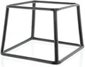 Pedestal Display Riser Square Black Rubber-Coated - 7"L x 6"W x 5"H in Black